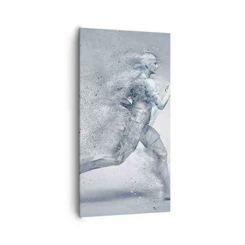 Schilderen op canvas - Kristalheldere energie - 65x120 cm