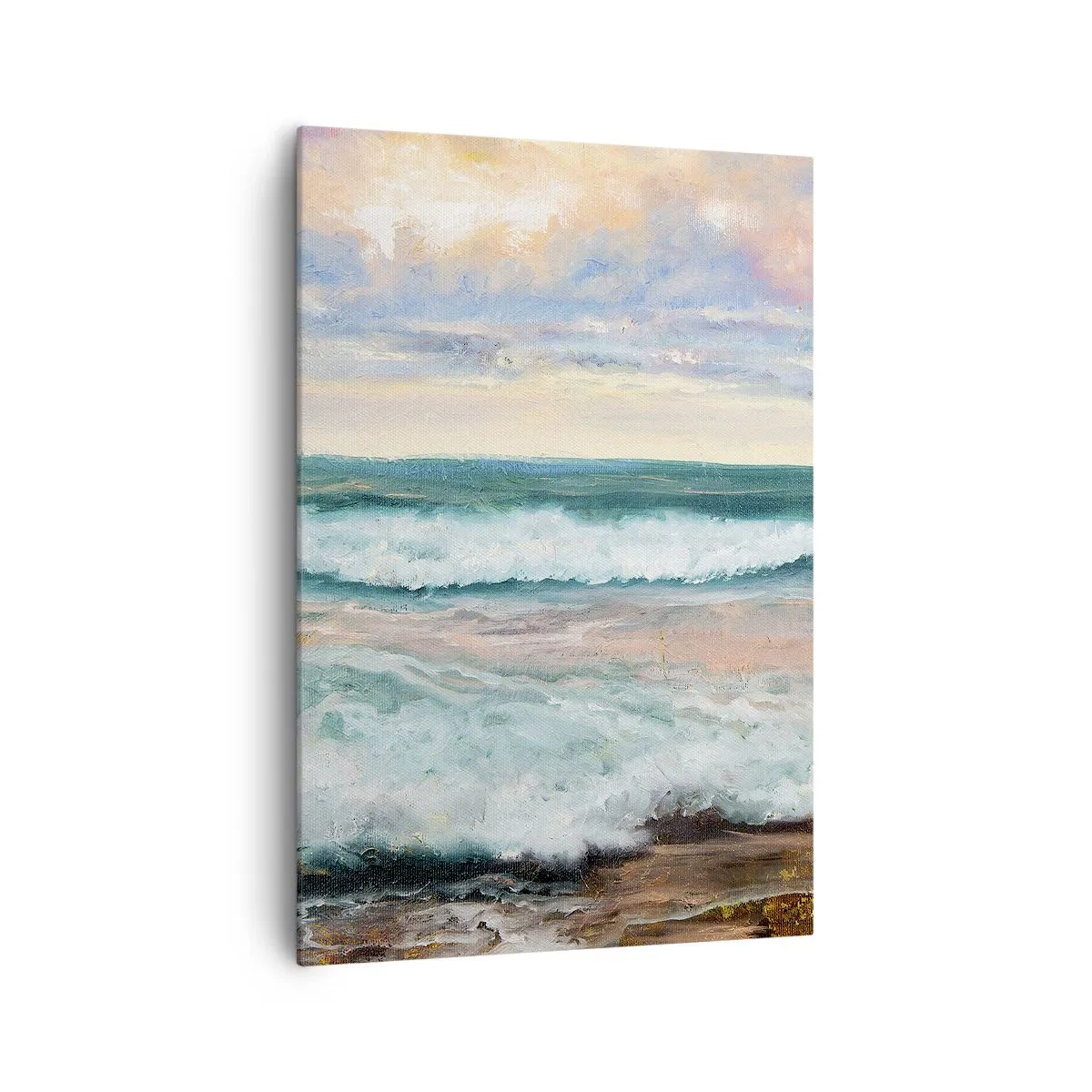 Schilderen op canvas - Hier maak je je ziel glad - 70x100 cm