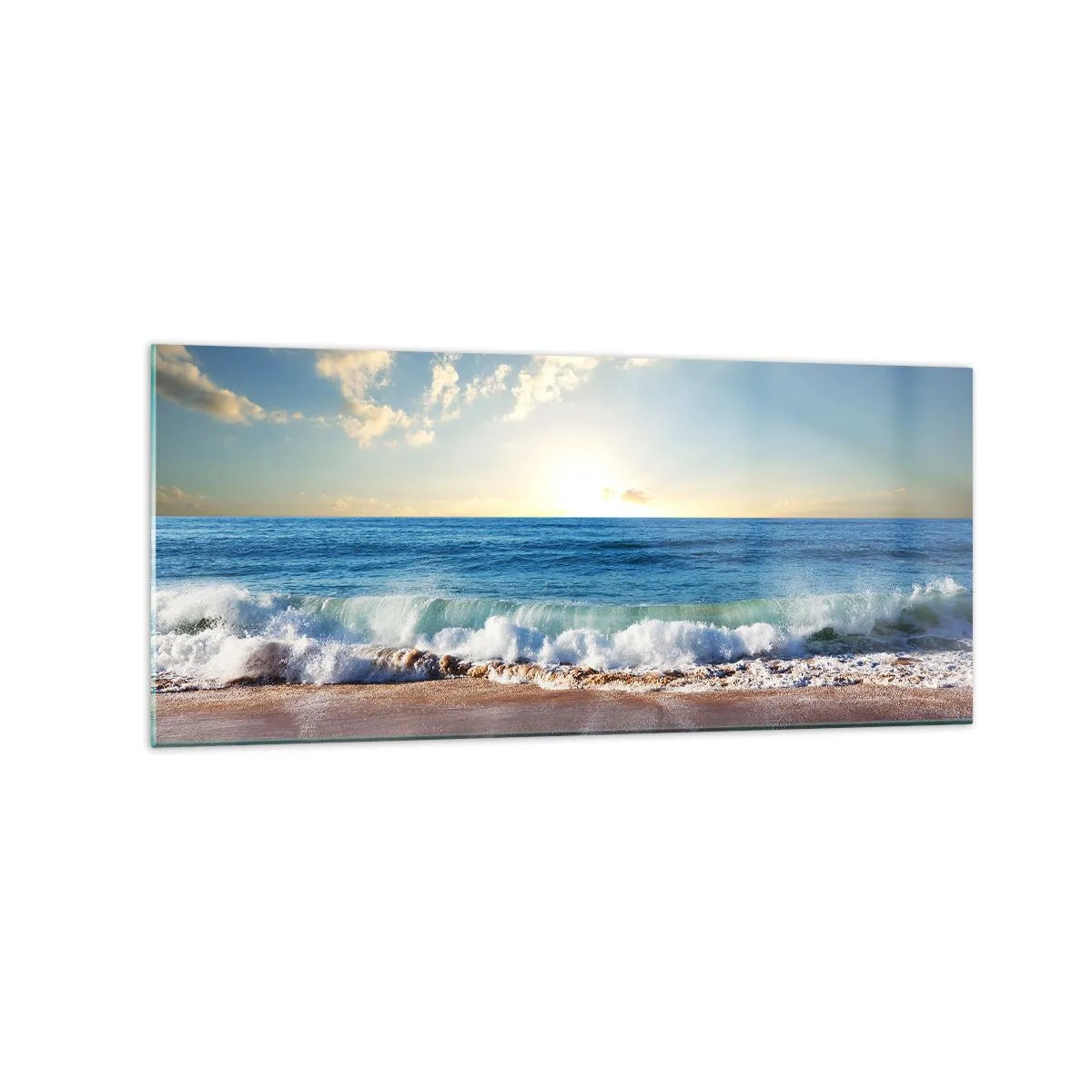 Schilderen op glas - Beweging en stilte tegelijk - 120x50 cm