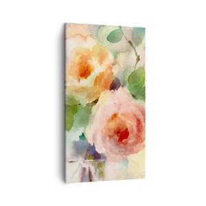 Schilderen op canvas - Delicaat als aquarel - 45x80 cm