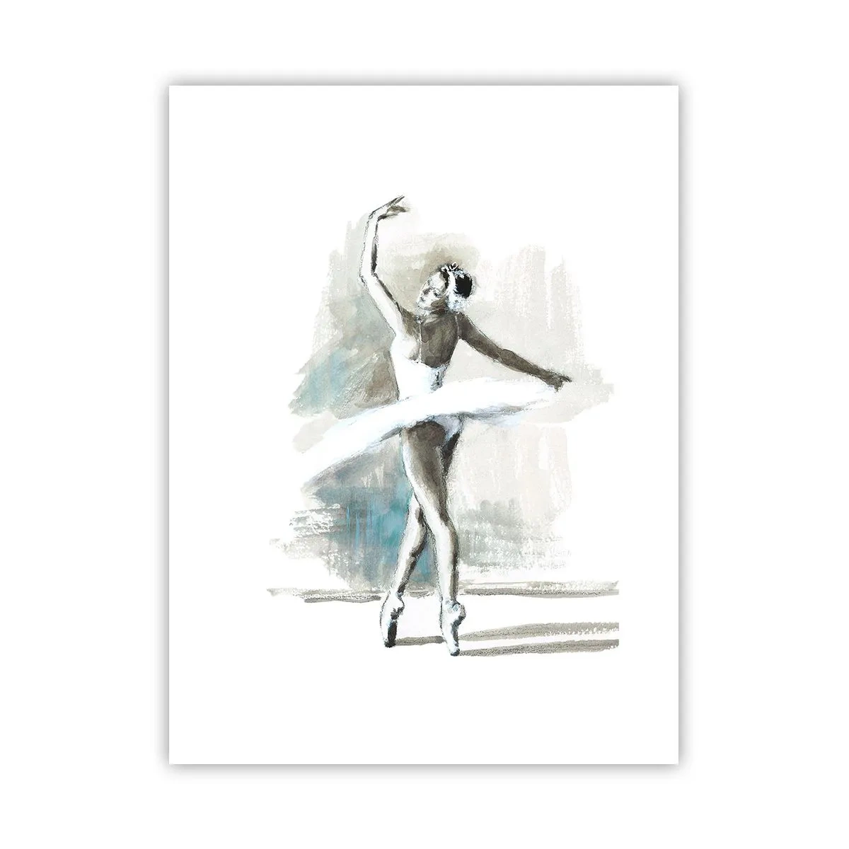 Poster - Betoverd in een zwaan - 30x40 cm