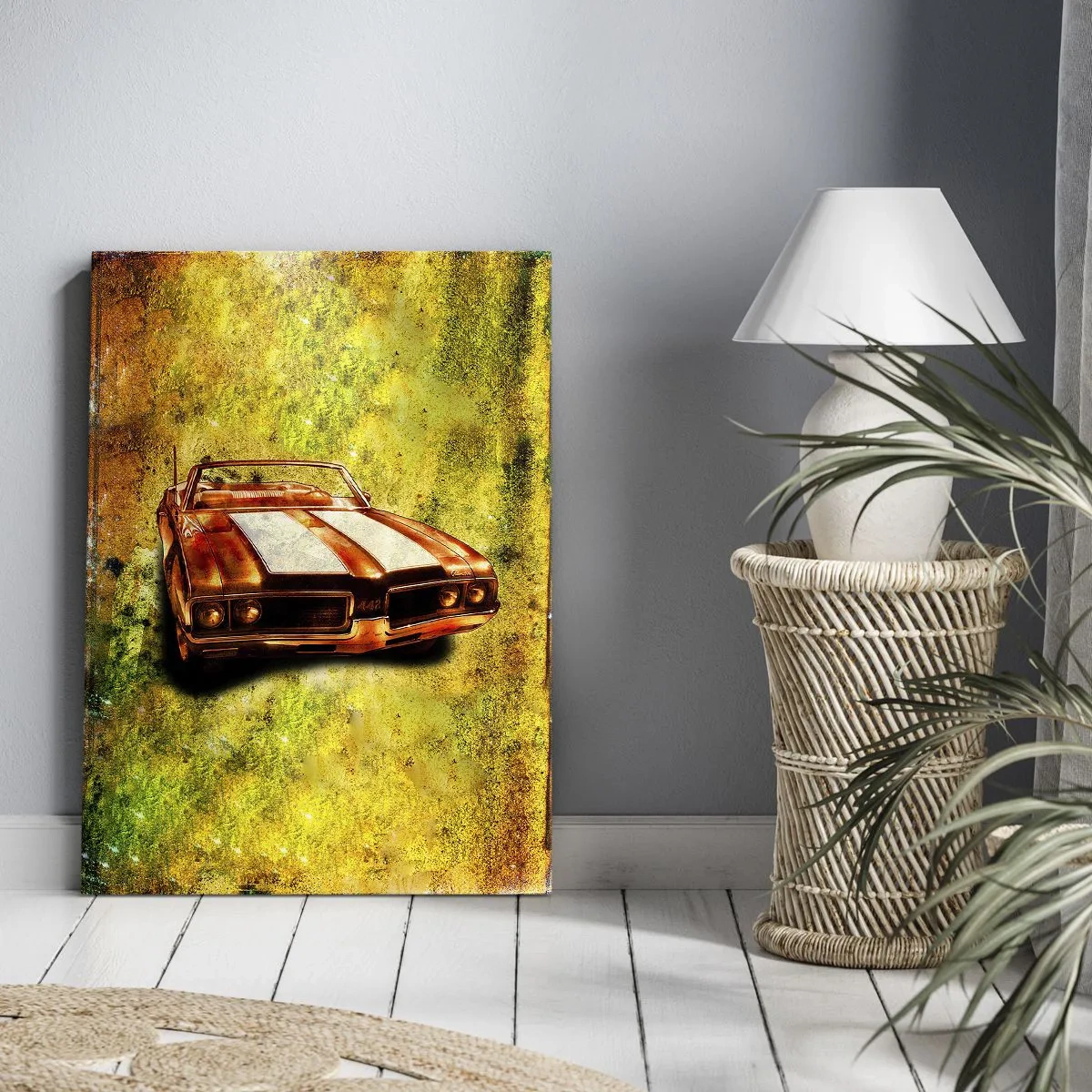 Schilderen op canvas - Kracht betoverd in vormen - 50x70 cm