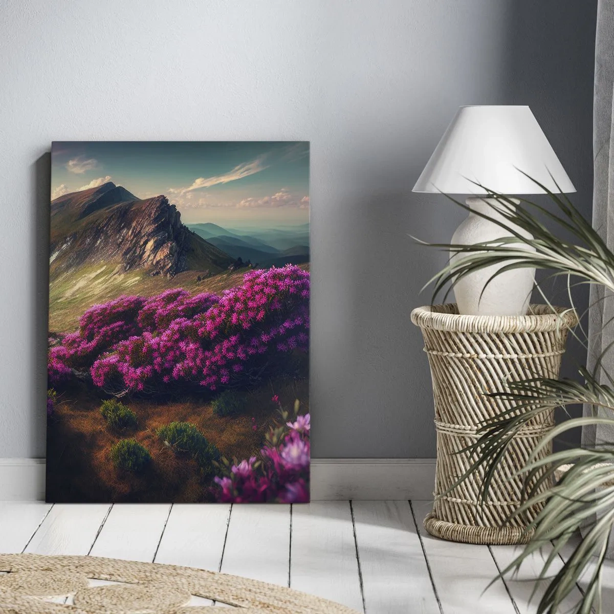 Schilderen op canvas - Zomer in de bergen - 50x70 cm