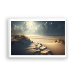 Poster in een witte lijst - Een rustgevend landschap - 91x61 cm