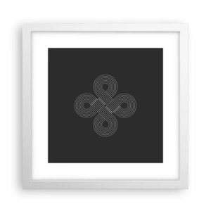 Poster in een witte lijst - In de Keltische geest - 30x30 cm