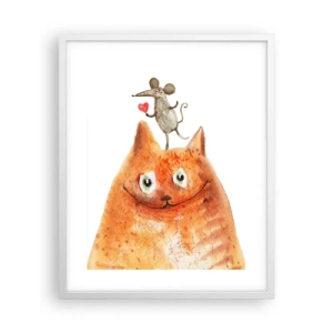 Poster in een witte lijst - De paradoxen van de liefde - 40x50 cm