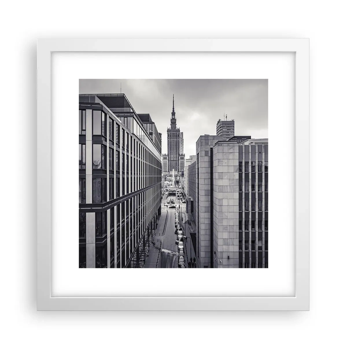 Poster in een witte lijst - Warschau vallei - 30x30 cm