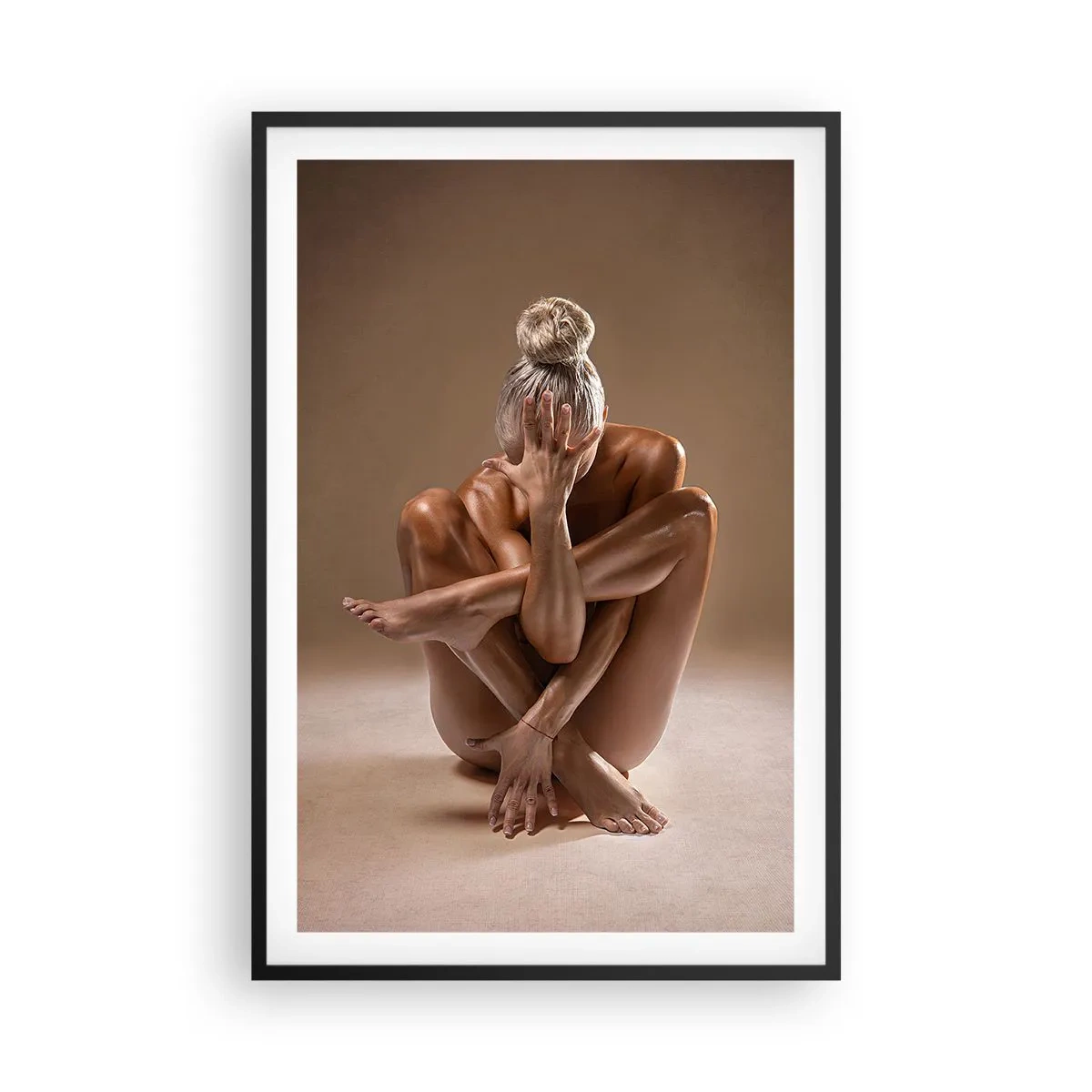 Poster in een zwarte lijst - De eenheid van lichaam en geest - 61x91 cm