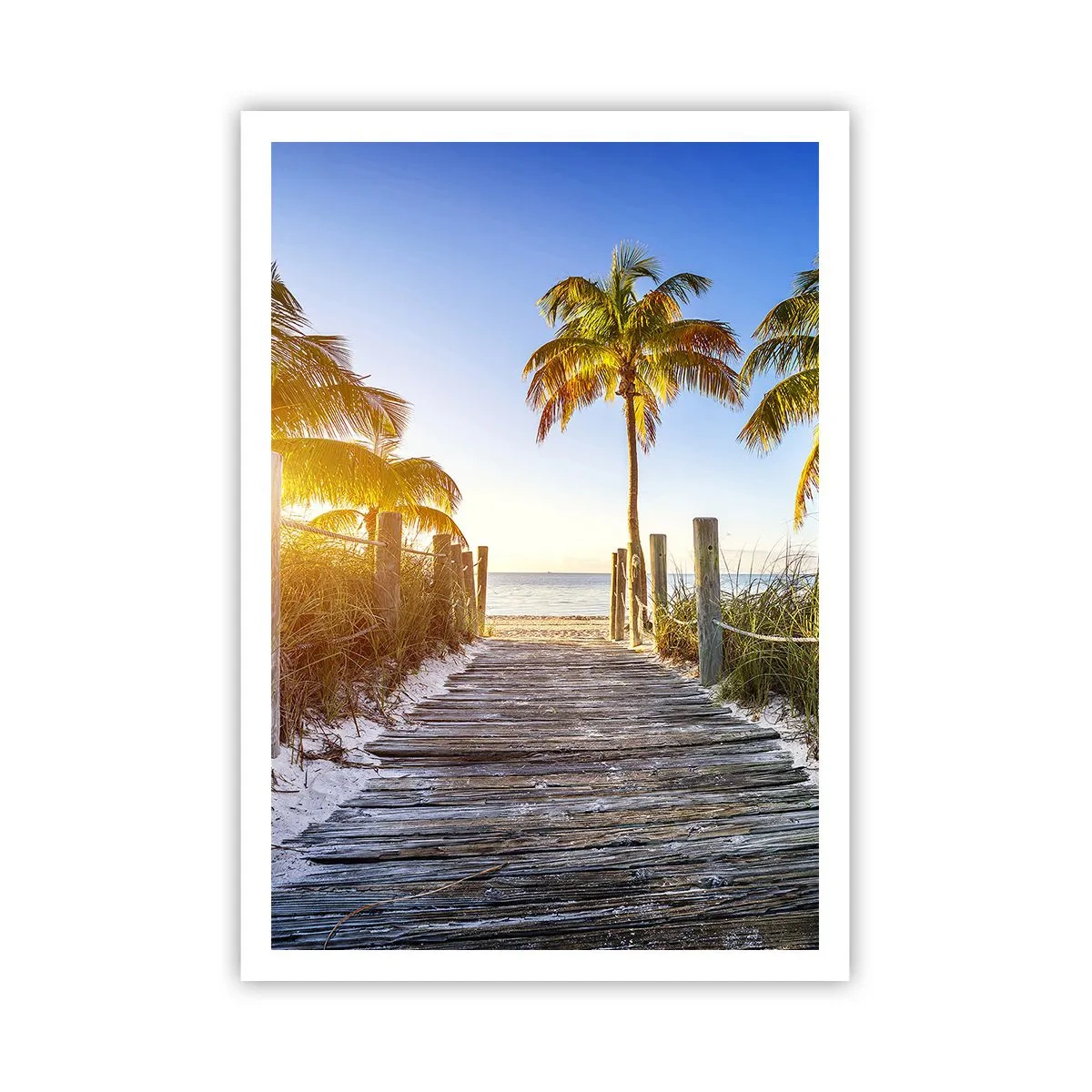 Poster - Rechtstreeks naar het paradijs - 70x100 cm