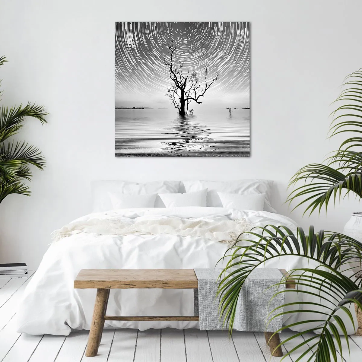 Schilderen op canvas - Een symfonie van de natuur - 70x70 cm