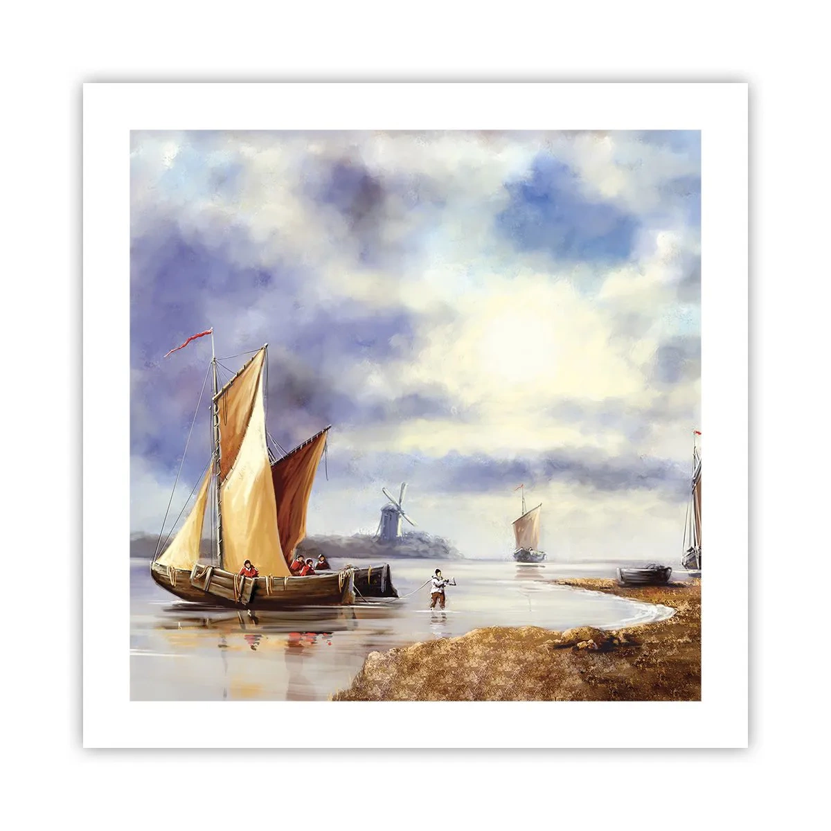 Poster - De terugkeer van zeelieden - 50x50 cm