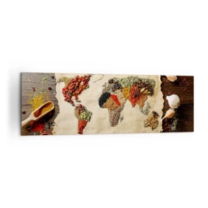Schilderen op canvas - Alle smaken van de wereld - 160x50 cm