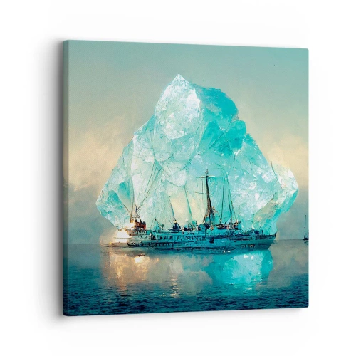 Schilderen op canvas - Arctische diamant - 30x30 cm