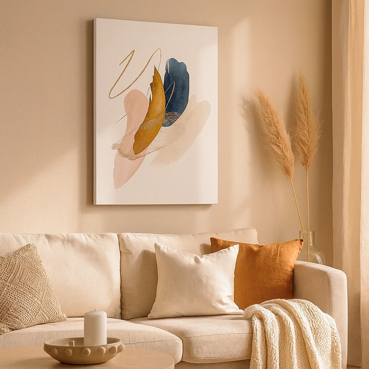 Schilderen op canvas - Gevleugelde compositie - 50x70 cm