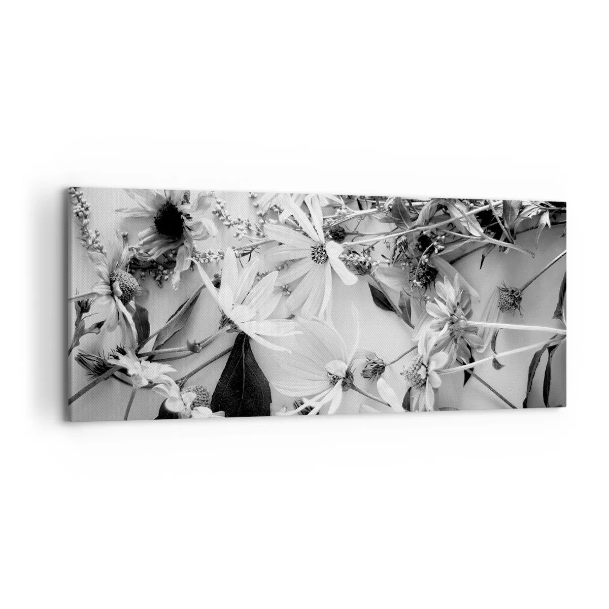 Schilderen op canvas - Niet-boeket bloemen - 120x50 cm
