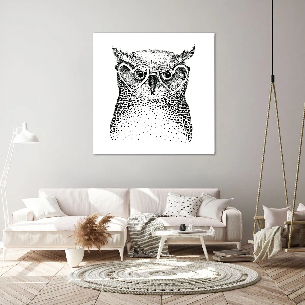 Schilderen op canvas - Verstandig en met liefde - 60x60 cm