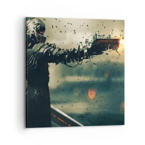 Schilderen op canvas - Dodelijke wapens - Je eigen Terminator - 70x70 cm