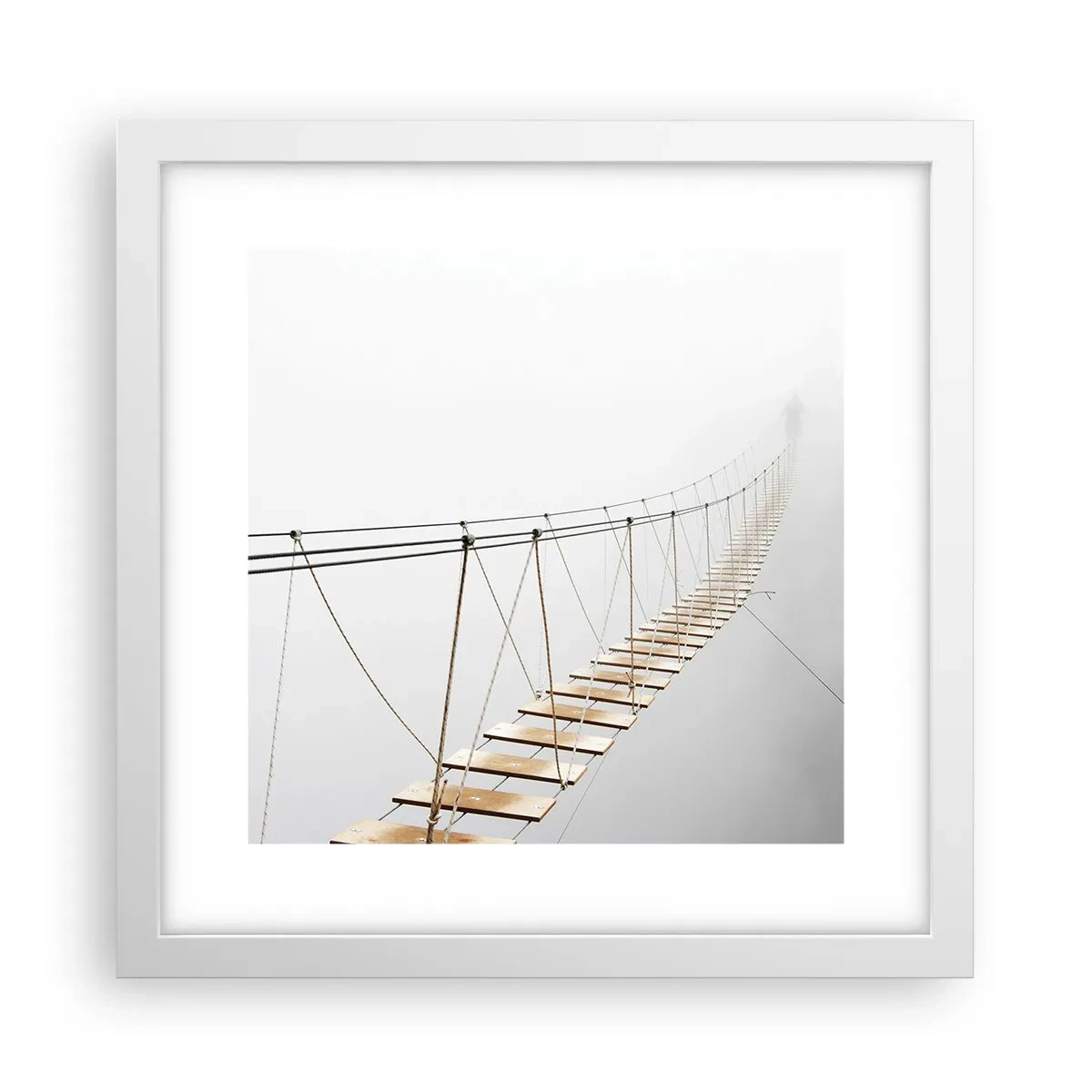 Poster in een witte lijst - Waar zal het je brengen? - 30x30 cm