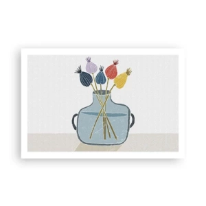 Poster - Alsof hij met maanzaad heeft gezaaid - 91x61 cm