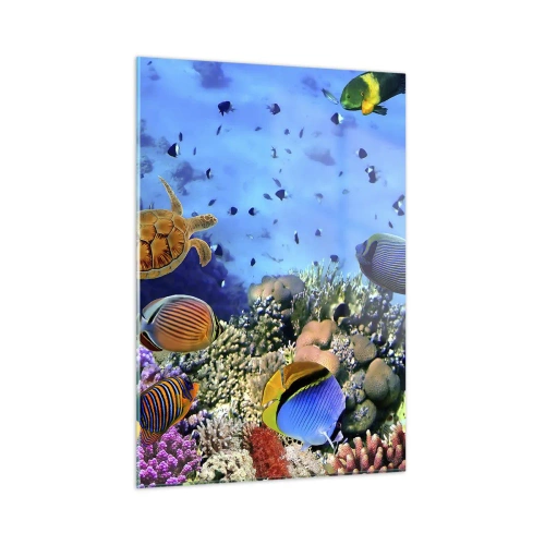 Schilderen op glas - En wat weten we over het leven... - 50x70 cm