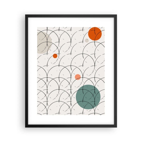 Poster in een zwarte lijst - In de pop-art-sfeer - 40x50 cm