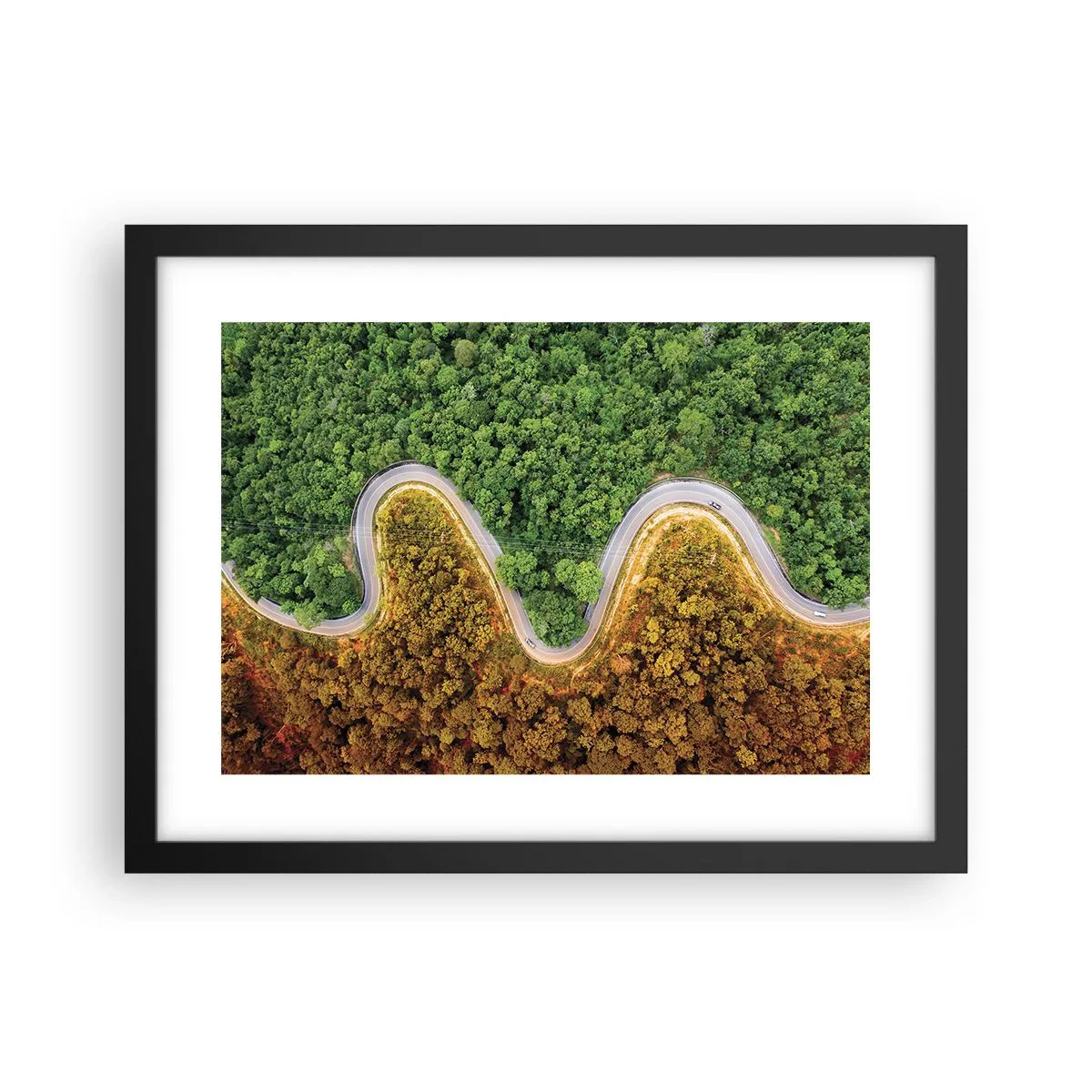 Poster in een zwarte lijst - Grenzen en doorbraken - 40x30 cm