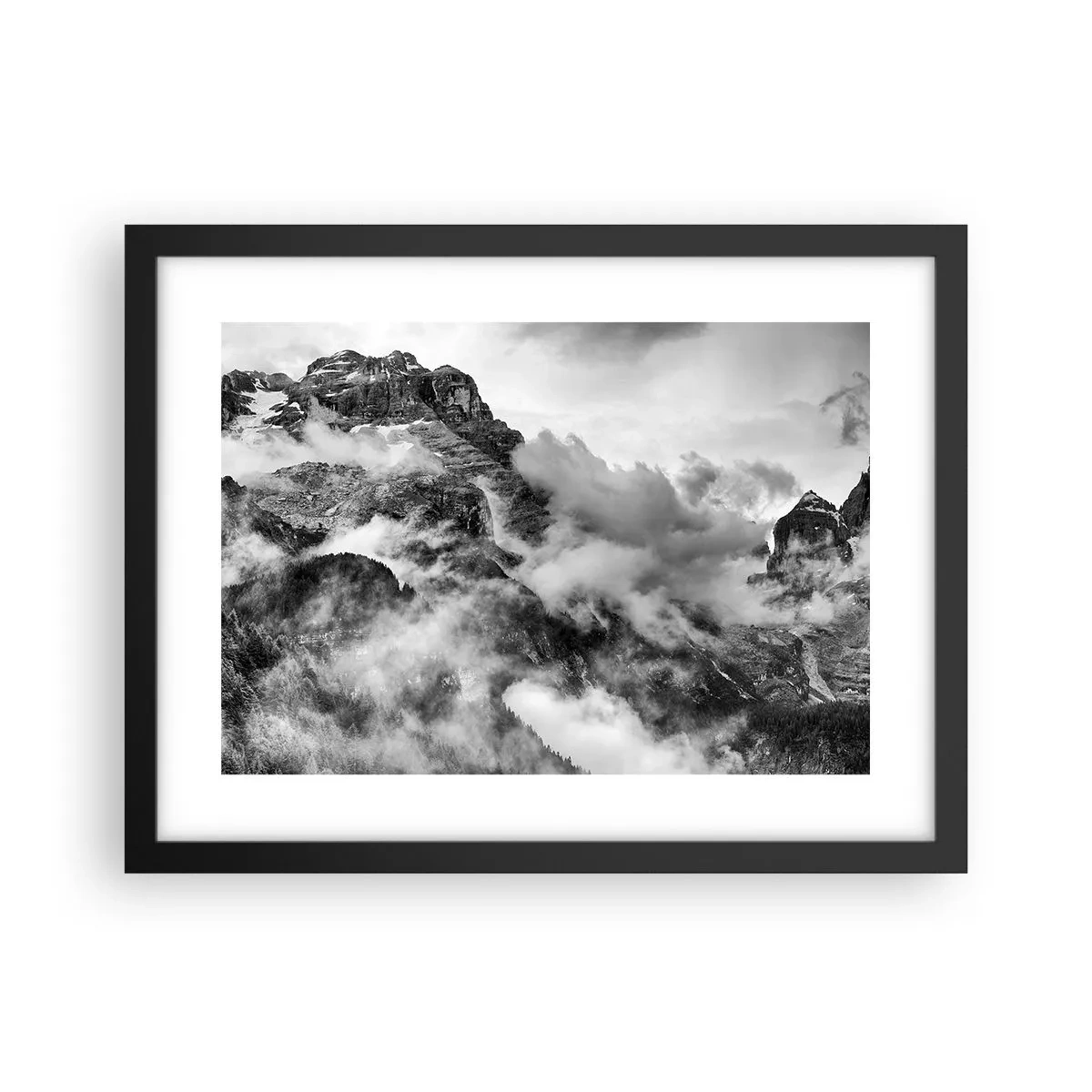 Poster in een zwarte lijst - Mooi en wreed - 40x30 cm