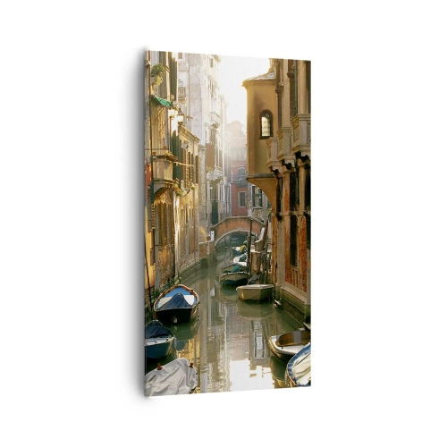 Schilderen op canvas - In een Venetiaans steegje - 65x120 cm