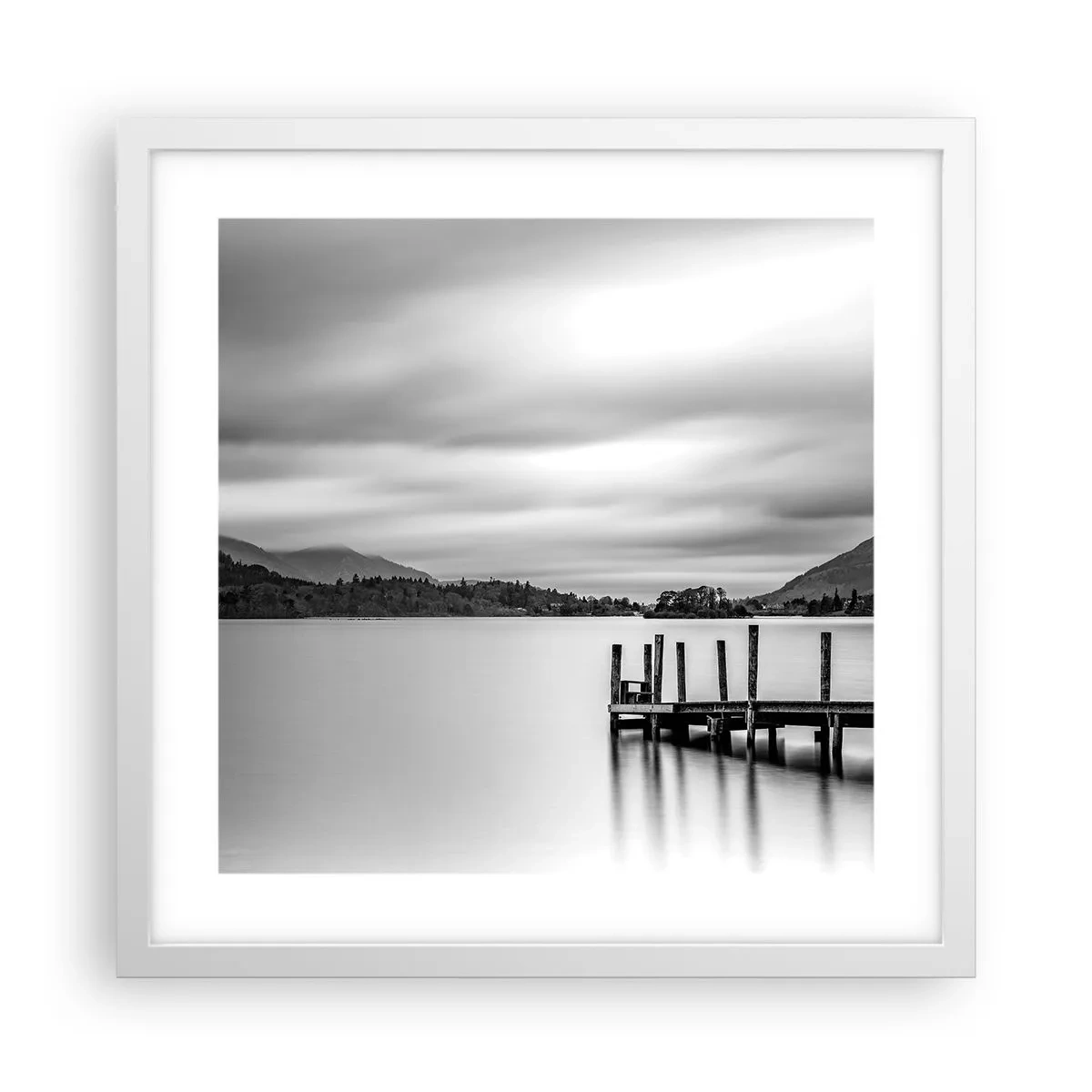 Poster in een witte lijst - Zachtheid en kracht - 40x40 cm