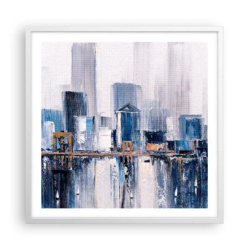 Poster in een witte lijst - New Yorkse impressie - 60x60 cm