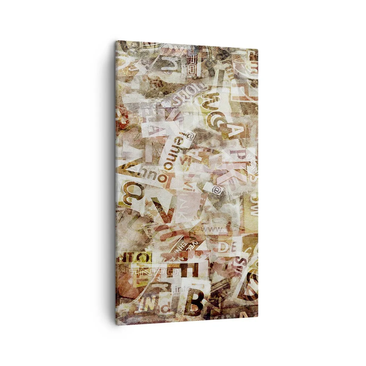 Schilderen op canvas - Ik verenig het gebabbel - 45x80 cm