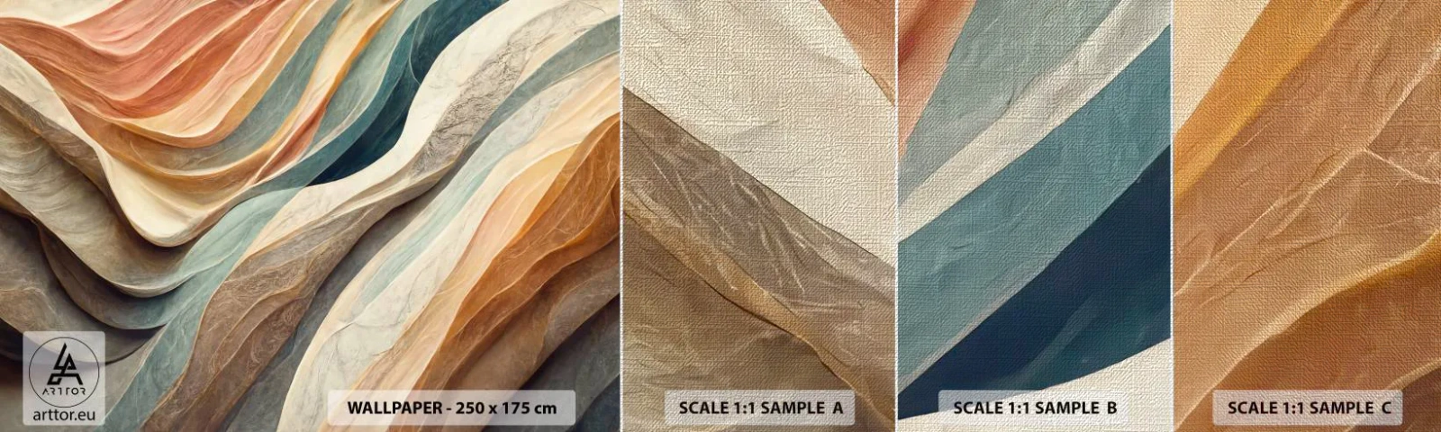 Fotobehang Monster Premium Canvas - Het moment vóór de verandering - Textuur, Patroon, Helder - 100x30 cm