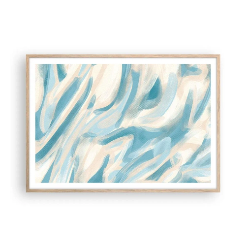 Een poster in een licht eiken lijst - Lente briesjes - 100x70 cm