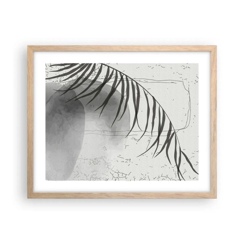 Een poster in een licht eiken lijst - Het subtiele exotisme van de natuur - 50x40 cm