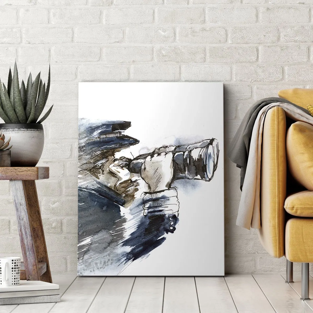 Schilderen op canvas - Tien op de schaal van Beaufort! - 45x80 cm