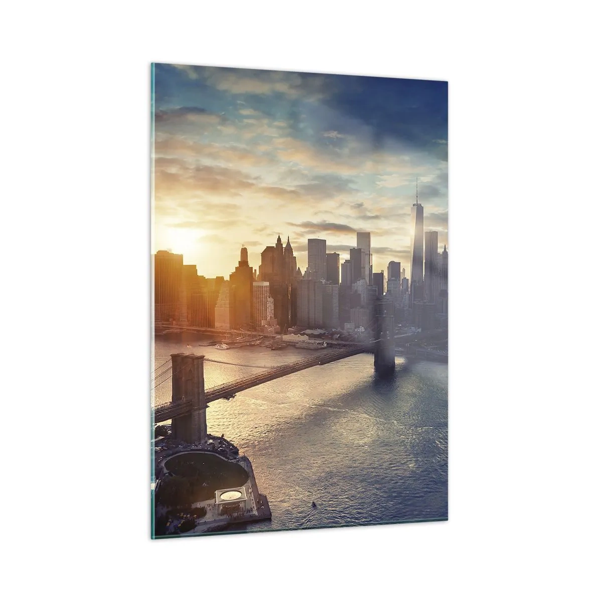 Schilderen op glas - Westers cultuurmonument - 50x70 cm
