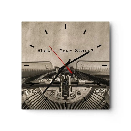 Wandklok - Klok - Vertel het mee - 30x30 cm