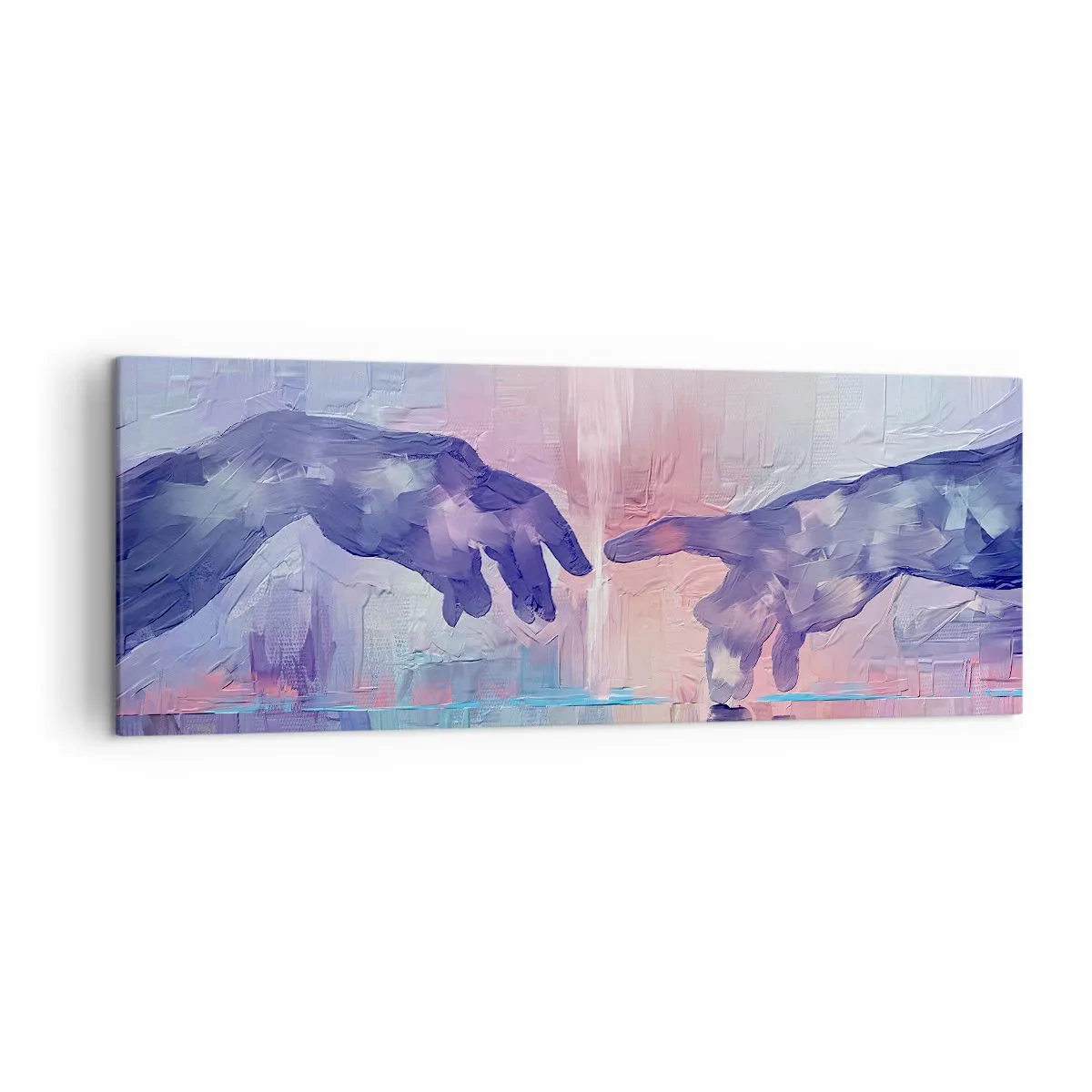 Schilderen op canvas - Goddelijke levensvonk - 140x50 cm