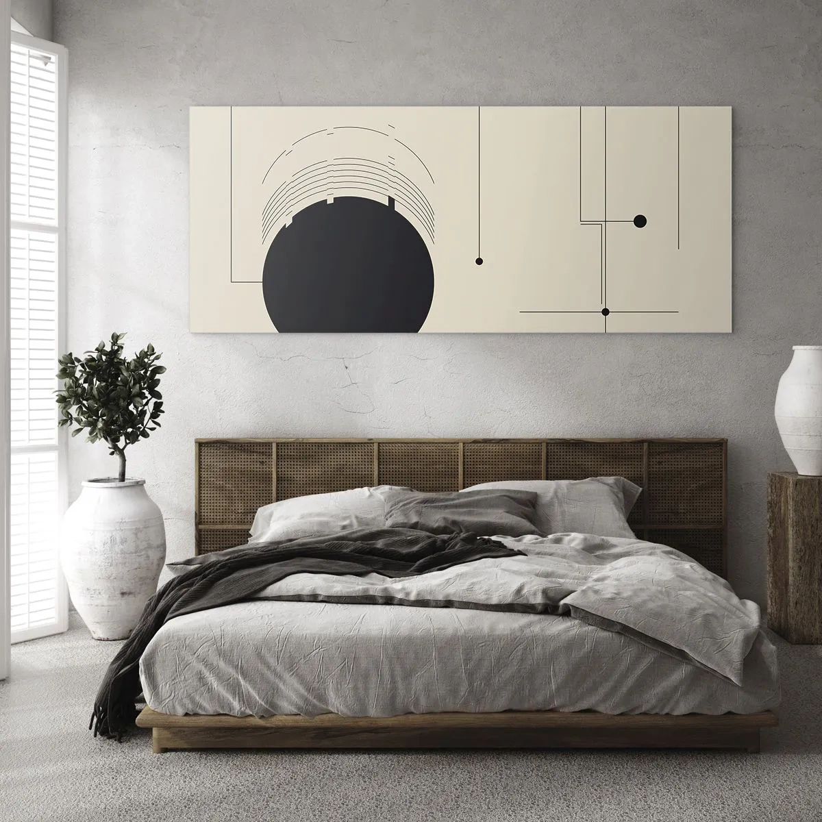 Schilderen op glas - Een flexibele en dynamische compositie - 160x50 cm