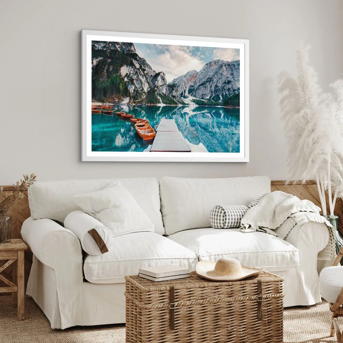Poster in een witte lijst - We zullen je schoonheid laten zien - 40x30 cm