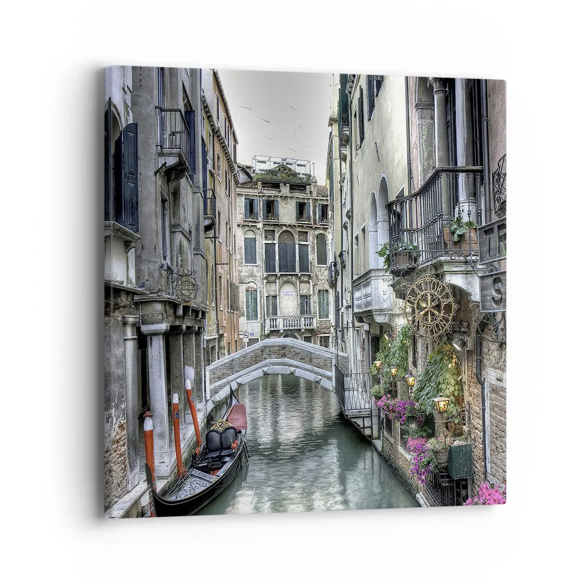 Schilderen op canvas - Eeuwenlang in stille reflectie - 40x40 cm