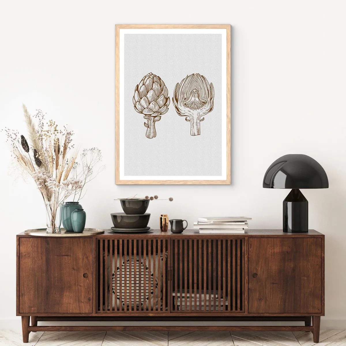 Een poster in een licht eiken lijst - Anatomieles - 61x91 cm