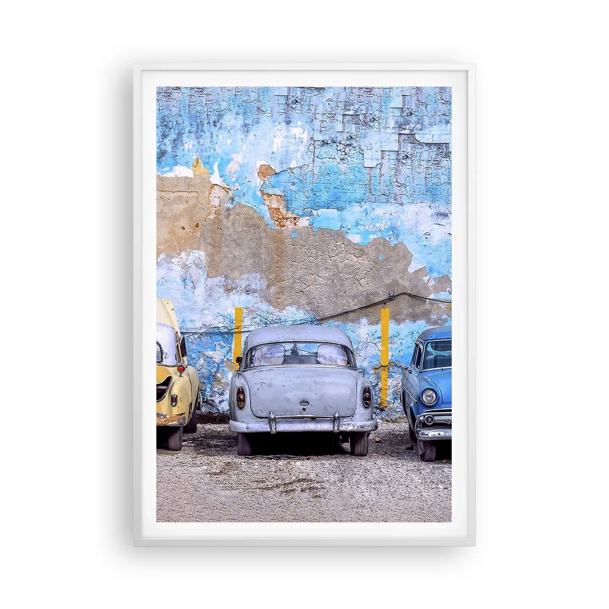 Poster in een witte lijst - Veteranenbijeenkomst - 70x100 cm