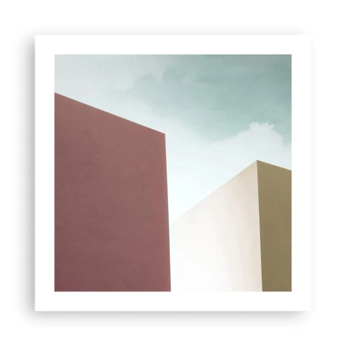 Poster - De geometrie van een zonnige zomer - 50x50 cm