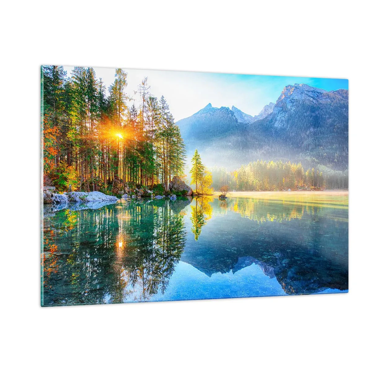 Schilderen op glas - Majesteit en zoetheid - 120x80 cm
