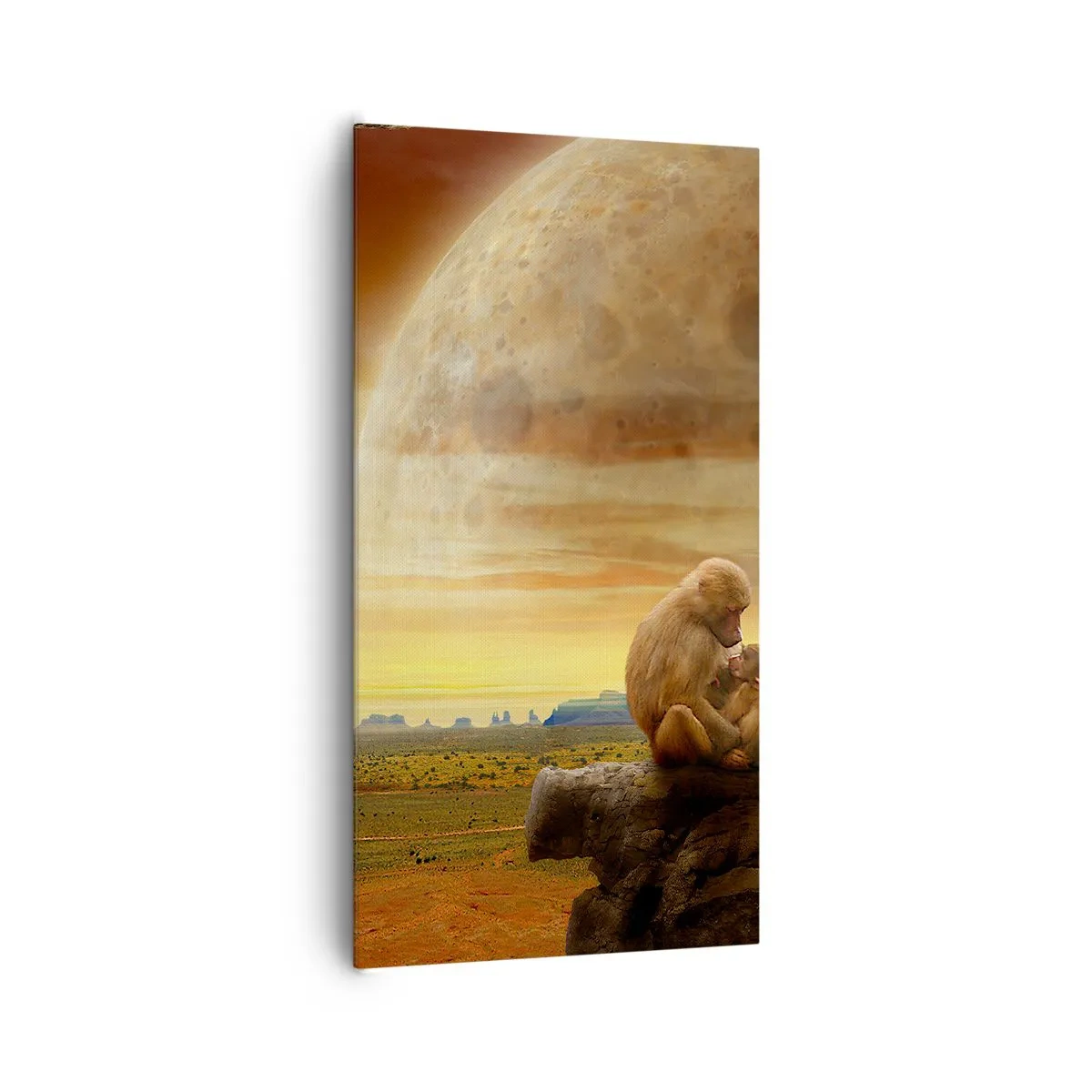 Schilderen op canvas - De liefde is overal hetzelfde - 65x120 cm