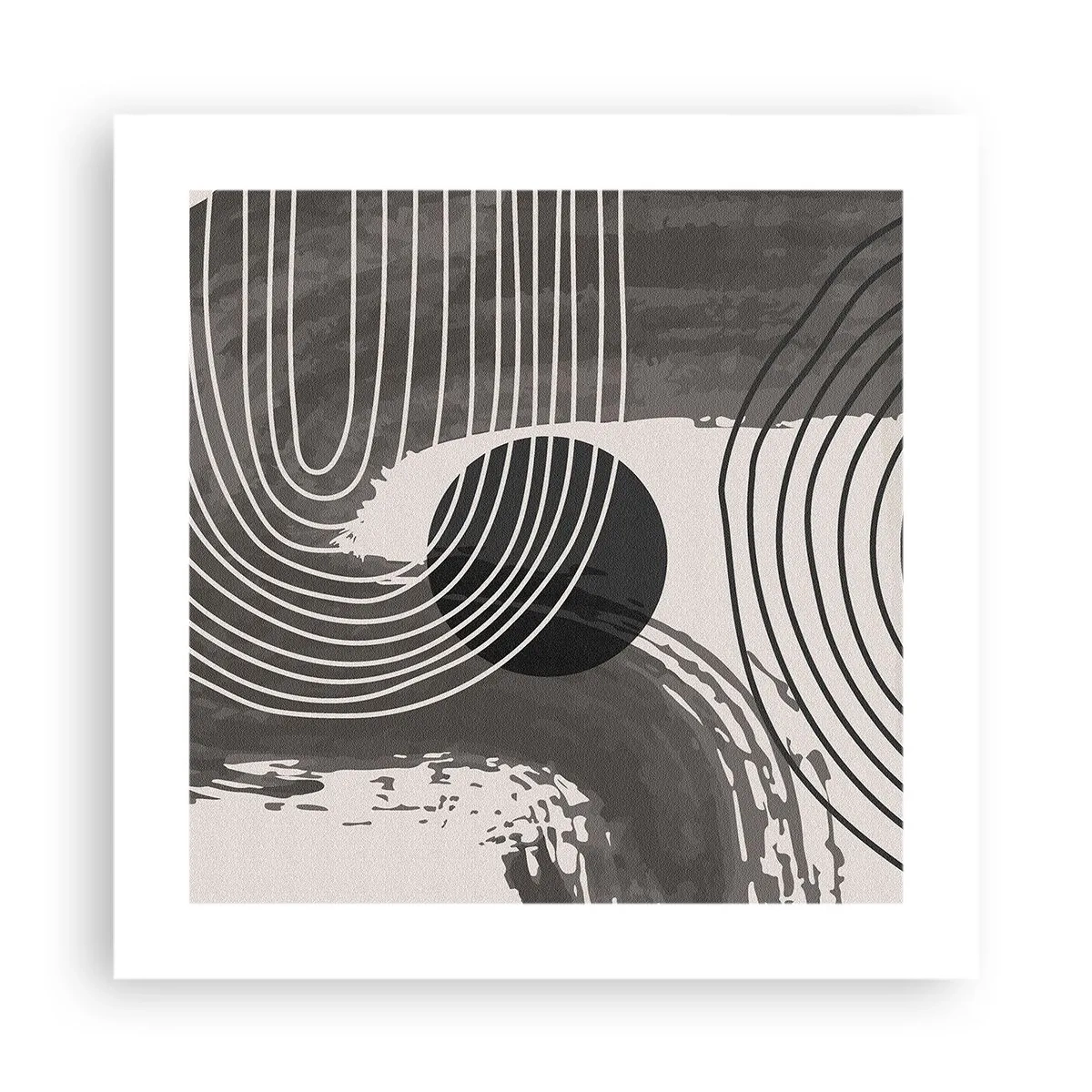 Poster - Het ovaal wint - 40x40 cm