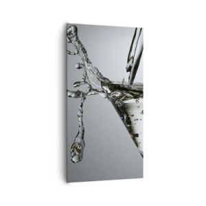 Schilderen op canvas - Op de rand van de beker - 65x120 cm