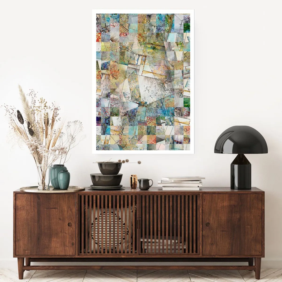 Poster - Geometrische schuifeling - 70x100 cm