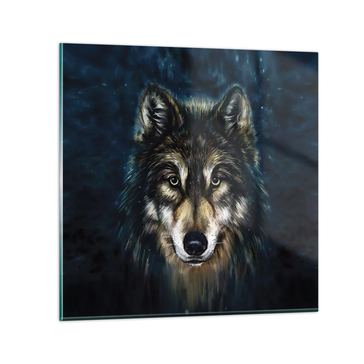 Schilderen op glas - Alfa? en omega - 40x40 cm
